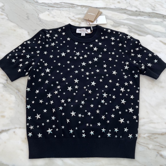 MICHAEL KORS COLLECTION STAR STUDDED KNIT S NWTS! - Picture 9 of 16